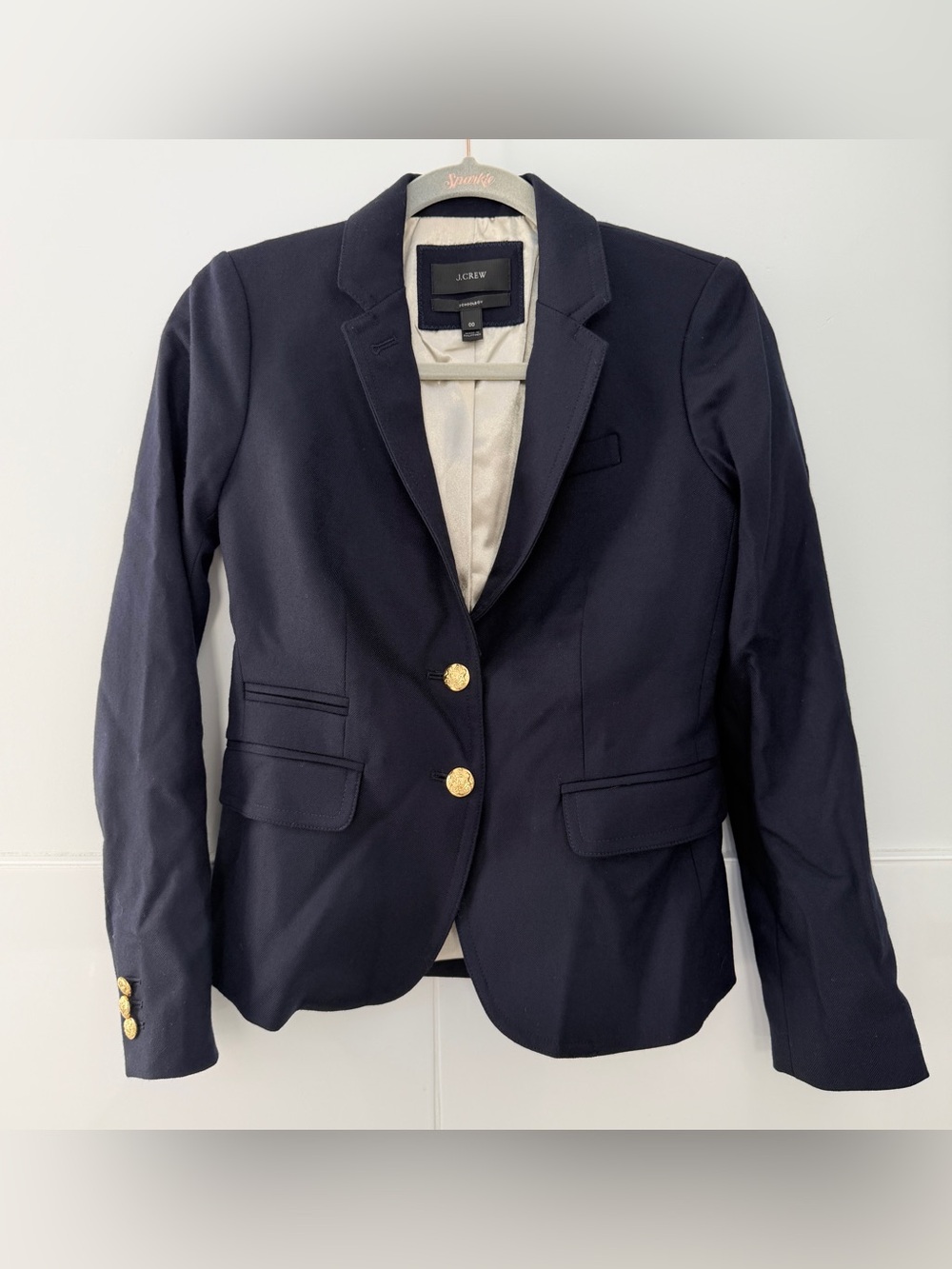 J Crew Navy Schoolboy Blazer size 00